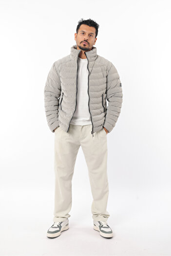 Rodrigo Men's Cold and Windproof Judge Collar Zippered Puffer Jacket