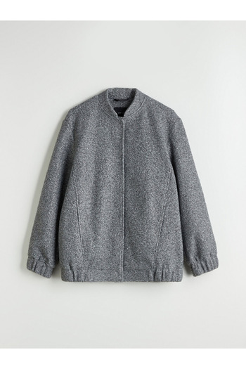 LC Waikiki Lcw Women's Stand Collar Cashmere Jacket
