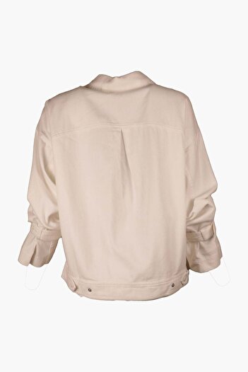 ONLY Pastel Solid White Jacket - M, White, Cotton 95.1%