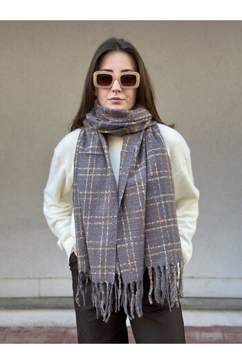 novon Regalia Studio Exclusive Cashmere Touch Cashmere Textured Special Design Women's Scarf / Shawl (200 X 70 cm)