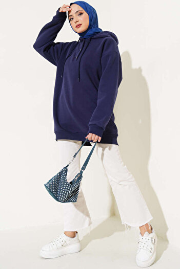 VOLT CLOTHİNG Three Thread Half Snap Sweatshirt