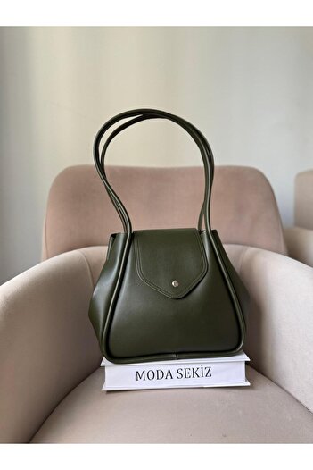 Moda Sekiz Women's Daily Shoulder Bag with Magnet Closure Detail