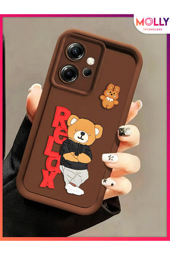 Molly Xiaomi Redmi Note 12 4g Teddy 3D Silicone Phone Case Shock-Absorbing – Camera Protected – Soft Edge