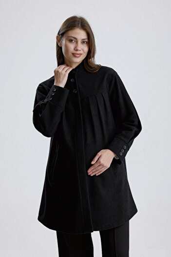 KATLİN MATERNİTY WEAR Maternity Cashmere Jacket, Wool Cotton Blend Fabric