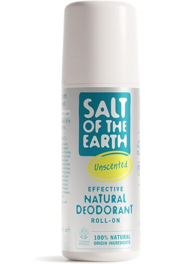 Saltoftheearth Salt of the Earth Roll-On Deodorant provides effective protection.