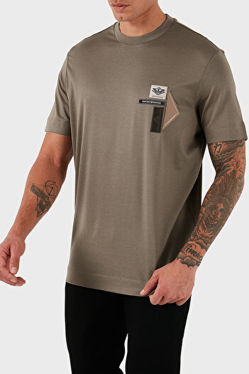 Emporio Armani With Logo Cotton Regular Fit Crew Neck t Shirt Men t Shirt Em002959 Af18312 U6189