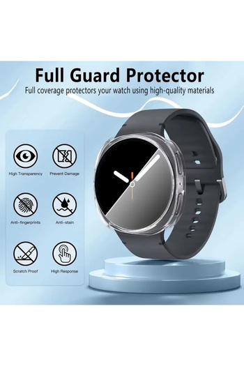 Dmay Samsung Galaxy Watch 8 (44mm) Compatible 360 Full Protection Silicone Case