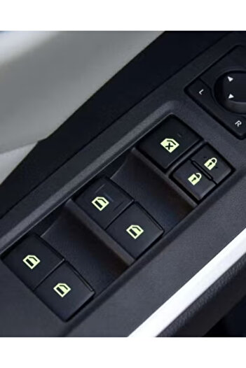 Fstyle Phosphorescent stickers for car window control panel buttons