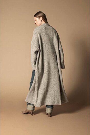 D'RECCY Women's Long Cardigan with Fringes