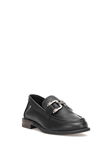 Mammamia D25Ka-3415 Women's Genuine Leather Casual Shoes Black