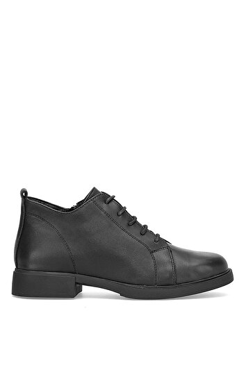 Mammamia D25Ka-7135 Women's Genuine Leather Casual Shoes Black