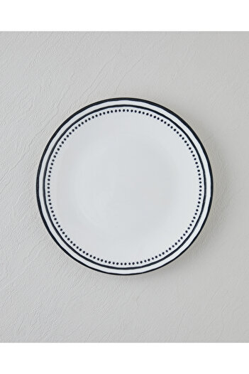 English Home Monarch Porcelain Serving Plate 25 cm Black - White