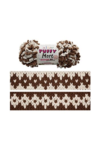 Alize Puffy More Hand Knitting Yarn, Blanket, Baby Products 6627