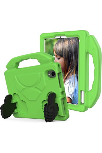 Generic Shockproof Kids iPad Case (EVA) - Protective Cover with Carrying Handle, Foldable Kickstand, and Pencil Holder