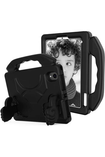 Generic Shockproof Kids iPad Case (EVA) - Protective Cover with Carrying Handle, Foldable Kickstand, and Pencil Holder