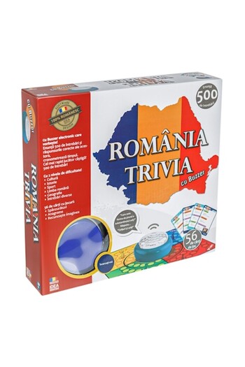 SHOPIENS Electronic Board Game, Idea, Romania Trivia, Buzzer, 500 Questions, 8+ Years, MYONNA IT & E- COM