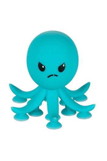 SHOPIENS Octopus Toy, Angry Model, Blue, 7 cm, Suction Cups, MYONNA IT & E- COMMERCE ®