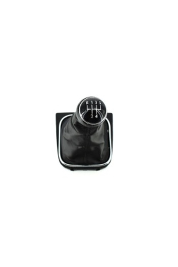 DELUXETUNING Gear Shift Knob with Sleeve VW Golf V 2003-2008, VW Golf 6 2008-2012, VW Jetta 2005-2010, 5 or 6 spe