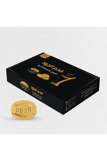 ALJOOD CHARCOAL Good Charcoal for Oud Oval Quick-Lighting Gold, designed for Oud with open edges, Gold, 24 tablets,