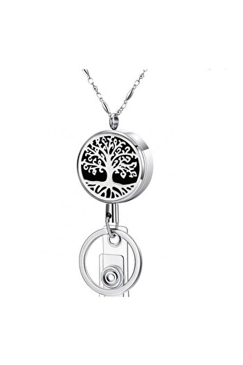 DROPY Multifunctional retractable diffuser medallion card holder keychain access card aromatherapy with pattern