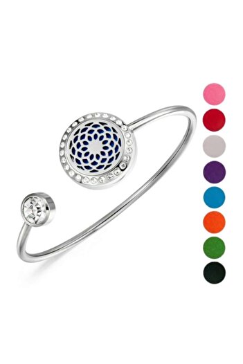 DROPY Aromatherapy bracelet with essential oils, Flower of Life model with stones, aroma diffuser, f