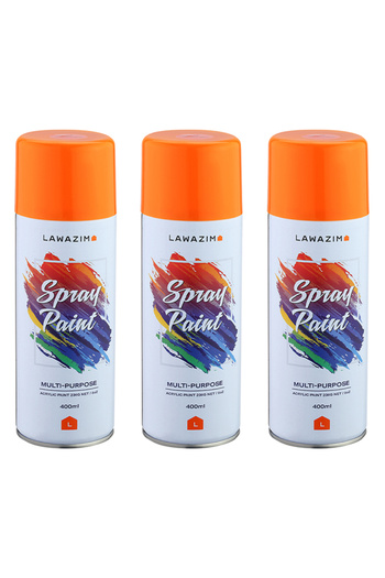 Lawazim Spray Paint Set 3 Piece - Multi-Surface 400ml Quick-Drying Paint for Indoor and Outdoor Use