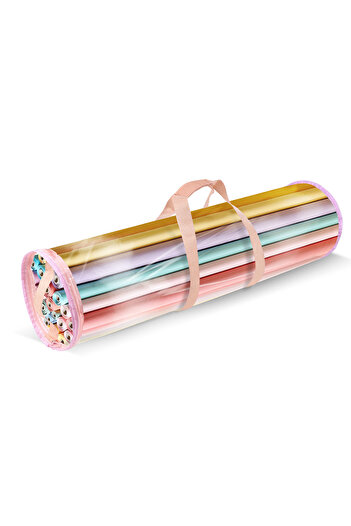 Choice 80X22CM Gift Wrapping Paper Storage Bag New Storage Bag Transparent Bag Zipper Packaging with Handle