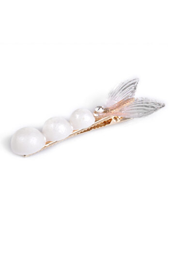 THK Pandora Brooch Mermaid, Fairy, Queen, Pearl, White, Gold