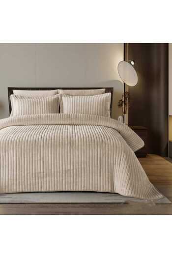 Feather Feather 004 Ares Single Bedspread 170x230 cm with Stitched Filling, 4 Pieces