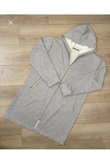 Trend Moda 3 Thread Thick Fabric Hooded Long Women's Coat Shardonlu