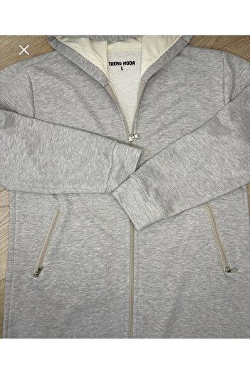 Trend Moda 3 Thread Thick Fabric Hooded Long Women's Coat Shardonlu