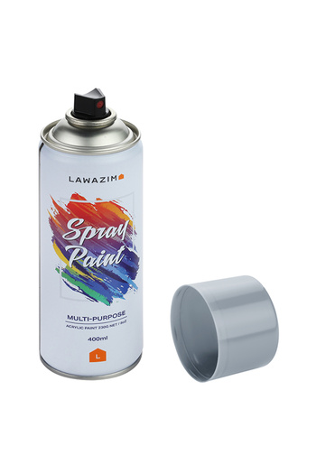 Lawazim Spray Paint 304 Dark Grey- Multi Surface 400ml Quick-Drying Paint for Indoor and Outdoor Use