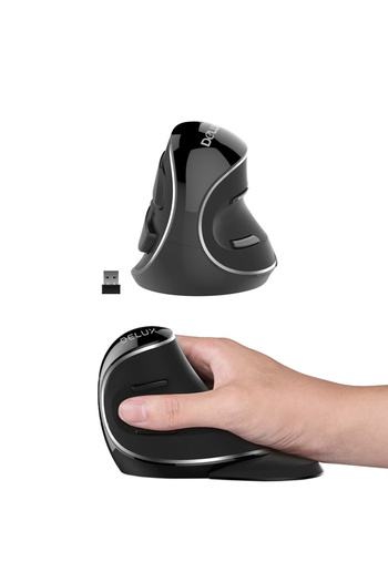 Other Ergonomic Computer Mouse - Delux M618 Silver