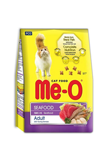 me-o Dry Adult Cat Food Seafood Flavor 450 G X 18