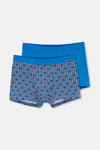 Dagi Blue 2-Pack Patterned Cotton Boxers