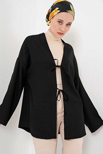 alita butik Linen Hijab Kimono