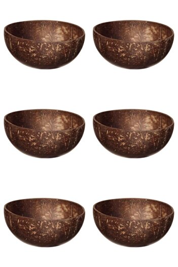 Vervo.ro pentru minți curioase Bowl set, 6 pieces, 14 ml, Coconut fiber, Brown