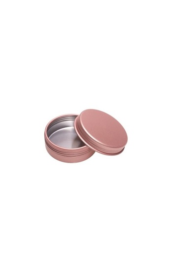DROPY Aluminum box-type cosmetic container for creams, lotions or gels 20 g, pearl pink
