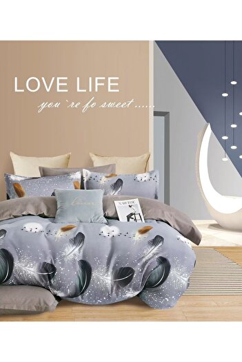 Happy Home FINET bed linen, double bed, without elastic, 6 pieces, 230x250cm
