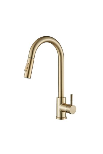 First pro Gold Kitchen Tap Kitchen sink Tap, Dual Function Kitchen mixer Tap, 360 Degree Swivel Pre-