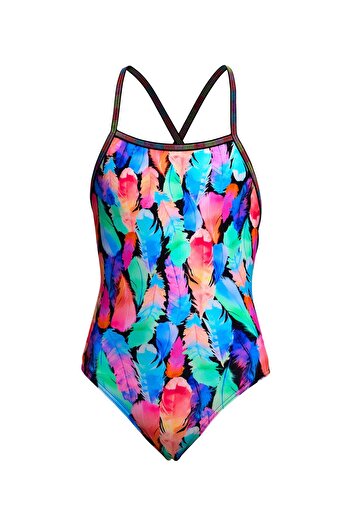 FUNKİTA Stp Tickle  Girls' Double Cross Strap Swimsuit