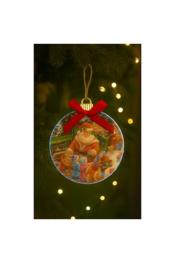 OEM Christmas light decoration, for the tree, Santa Claus Design, with hanger, self-adhesive tape and ba