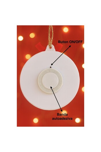 OEM Christmas light decoration, for the tree, Snowman Design, with hangers, self-adhesive tape and