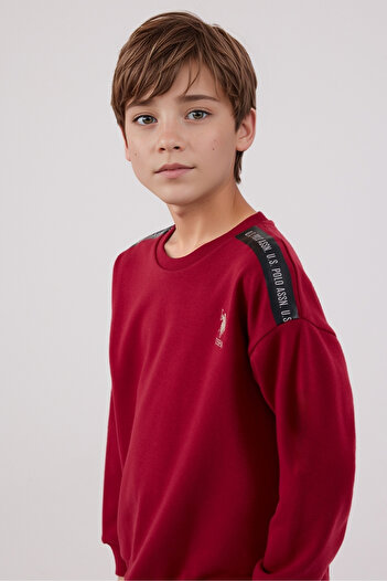 U.S. Polo Assn. Boys' Tracksuit Set - Comfortable Casual Model with Stripe Detail