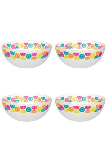 Vervo.ro pentru minți curioase Bowl set, 4 pieces, 3.3 l, Plastic, White