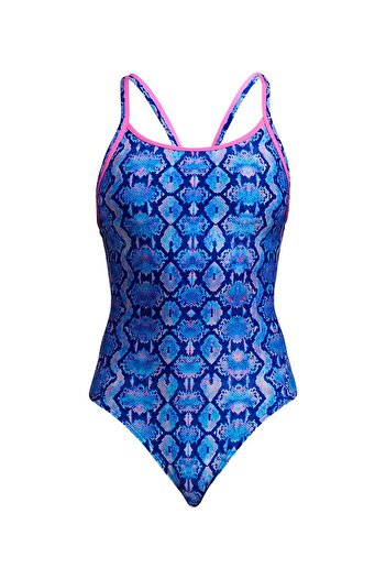 FUNKİTA Db Blue Viper Women's Swimsuit-Chlorine Resistant and Comfortable