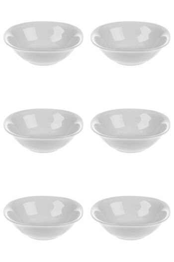 Vervo.ro pentru minți curioase Set of bowls, 6 pieces, 445 ml, Porcelain, Ivory white