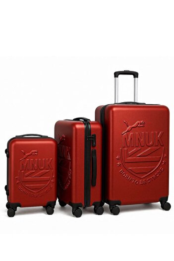 Mnuk MANCHESTER Set of 3 Luggage bag| PC & ABS Hardside Luggage Trolley with TSA Lock| Double 360Â°