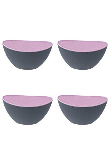 Vervo.ro pentru minți curioase Set of Salad Bowls, 4 pieces, 3.5 L, Plastic, Lila