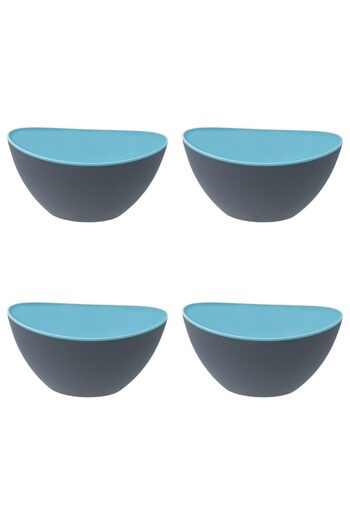 Vervo.ro pentru minți curioase Set of bowls, 4 pieces, 330 ml, Plastic, Grey